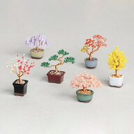 MIYUKI ネジッテBONSAI 盆栽ビーズキット1 松/梅/桜/藤/紅葉/銀杏 全6種 日本製 ハンドメイド 初心者向け…