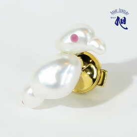 真珠 ブローチ パールブローチ パール南洋ケシ ルビー 南洋真珠 タックピン 鳥 モチーフ K18 PERAL PINBROOCH 高品質 ギフト プレゼント 入学式 卒業式 入園式 誕生日 記念日 送料無料 無料ラッピング 品質保証書付き 旭ジュエリー 帝国ホテル