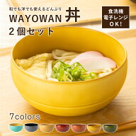 ＼5％OFFクーポン配布中！ 15日10:00まで／ どんぶり WAYOWAN 2個セット [どんぶり 丼 食器 セット 食洗…