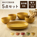 ＼P20％バック！さらに最大2000円OFFクーポン！11日1:59まで／ 食器 5点セット WAYOWAN [食器セット まとめ買い 食洗…