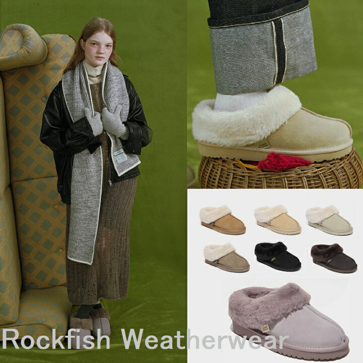 楽天市場】[Rockfish Weatherwear] NEW ORIGINAL WINTER FUR MULES - 7 