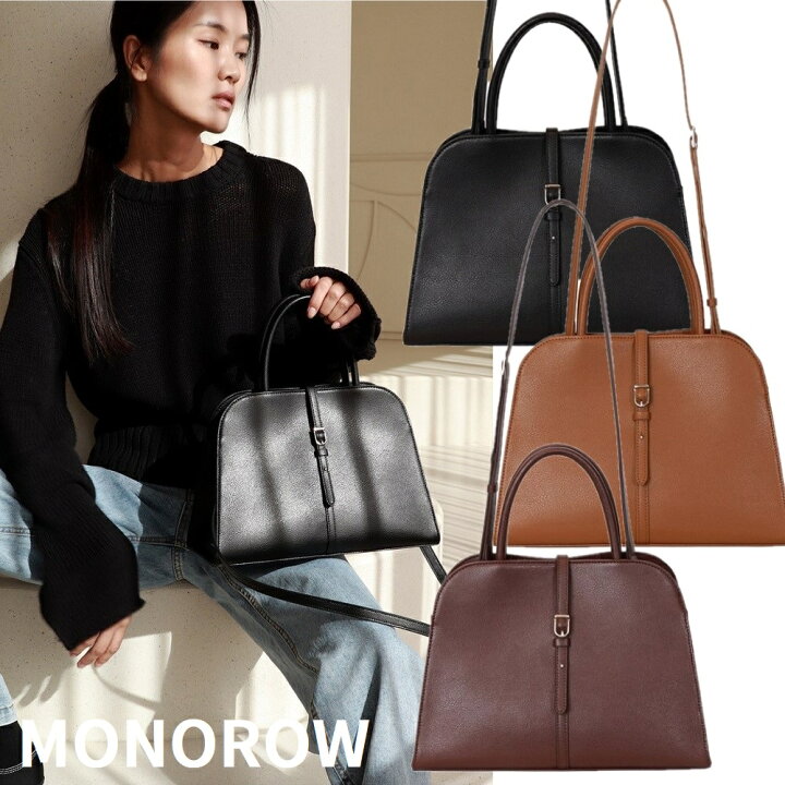 楽天市場】[MONOROW] BLANC MEDIUM BAG 3Color ショルダーバッグ 