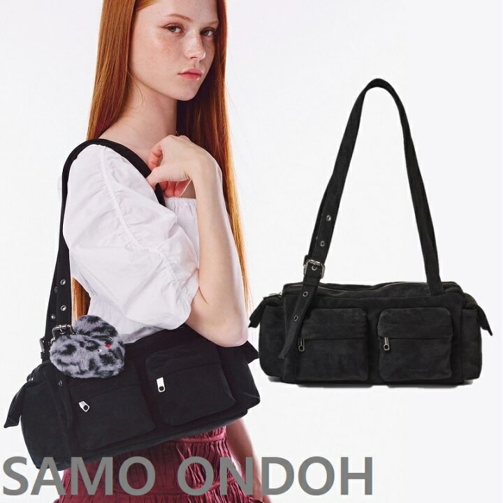楽天市場】[SAMO ONDOH] 韓国女性に人気 pocket utility bag M suede 