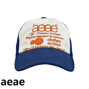 [aeae] WEB LOGO MESH CAP [BLUE/ORANGE] ���b�V���L���b�v Web���S�f�U�C�� �؍��u�����h ������� �J�W���A�� ���j�Z�b�N�X �V�� �l�C �g�����h �v���[���g �u���[ �I�����W