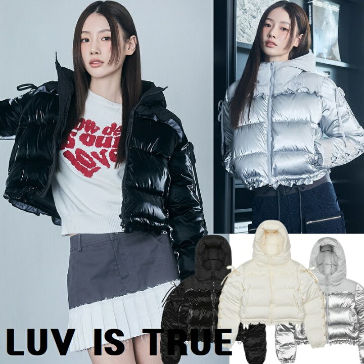 楽天市場】[LUV IS TRUE] 韓国女性に人気 AM RIBBON FRILL PUFFER 