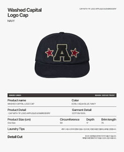 aeae�i�G�[�C�[�G�[�C�[�j�؍��x�X�g�L���b�v WASHED CAPITAL LOGO CAP 3�F�W�J �؍��l�C�t�@�b�V���� �g�����h ������� ���j�Z�b�N�X ���i�� �y�� �؍��u�����h�A�C�e��
