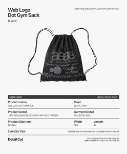 aeae�i�G�[�C�[�G�[�C�[�j2025�N�V�� WEB LOGO DOT GYM SACK 2�F�W�J �؍��l�C�t�@�b�V���� �g�����h ������� ���j�Z�b�N�X ���i�� �y�� �؍��u�����h�A�C�e��