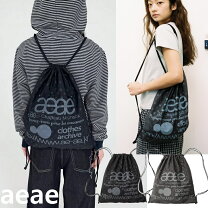 楽天市場】aeae ナップサック 黒の通販