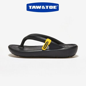 TAW&TOE (�g�[�A���h�g�[) Flip Flop Zerovity OG Black �l�C �g���O�T���_�� ���J�o���[ �y�� �N�b�V������ ������� ���K �ėp �r�[�`�T���_�� �X�|�[�c�T���_�� �j�����p [Size 22?29]