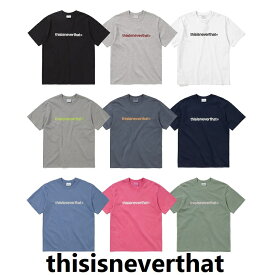 【thisisneverthat（ディスイズネバーザット）】オーバーサイズ T-Logo Tシャツ 7色展開 ユニセックス 韓国人気 ストリート カジュアル おしゃれ トレンド 半袖トップス