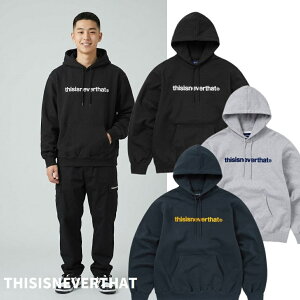 THISISNEVERTHAT �f�B�X�C�Y�l�o�[�U�b�g T-LOGO HOODIE 3COLOR T���S �t�[�f�B�[ 3�J���[ �p�[�J�[ �v���I�[�o�[ �t�[�h �X�E�F�b�g �g���[�i�[ ��� �V�O�l�`���[���S �����S �����|�C���g �h�J �v��