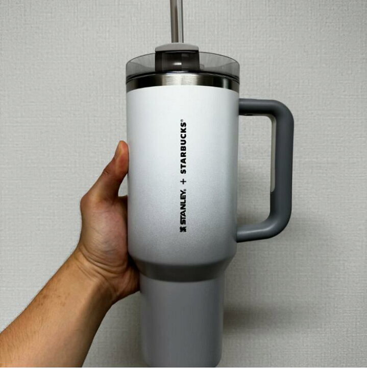 楽天市場】Starbucks 24 SS Stanley Grey Pebble Quencher Tumbler