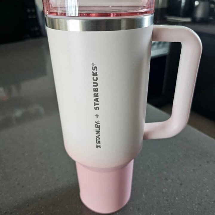楽天市場】Starbucks 24 SS Stanley Pink Quencher Tumbler 1183ml 