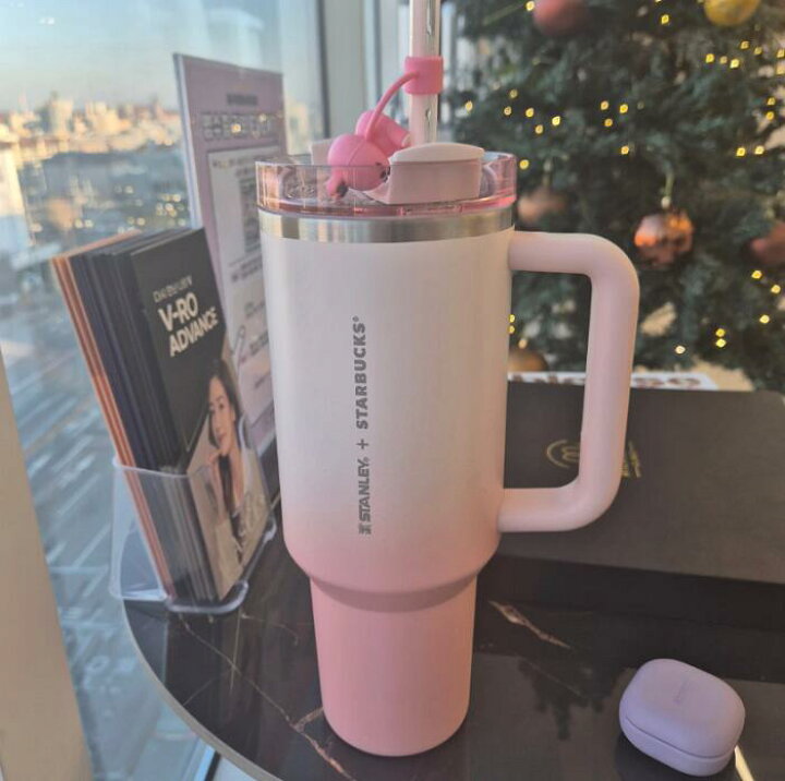 楽天市場】Starbucks 24 SS Stanley Pink Quencher Tumbler 1183ml 