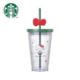 STARBUCKS (スターバックス) Starbucks x Hello Kitty Cold Cup Tumbler 473ml スターバックス × ハローキティ コールドカップ 473ml 韓国限定 コラボモデル SS 2025 保冷 保温 大容量 ステンレス ハンドル付き キャラクターグッズ 人気 おしゃれ トレンド