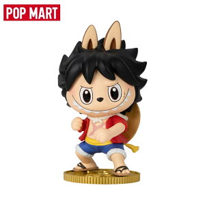 yKizPop Mart Labubu The Monsters x ONE PIECE Series Figure Monkey D. LuffyiJ{bNXj |bv}[g uu UX^[Y s[X R{ tBMA L[EDEtB Jς݃{b