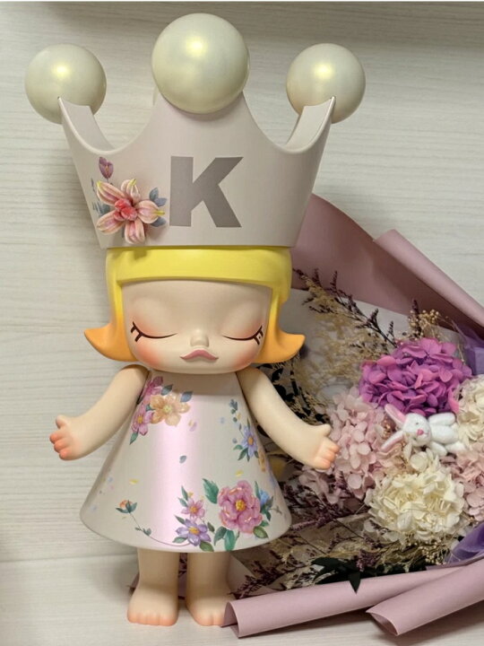 楽天市場】【◇正規品◇】Pop Mart Mega Royal Molly Velvet Flower 