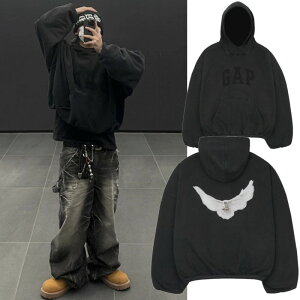 �y���K�i�z Yeezy Gap Engineered By Balenciaga Dove Hoodie Washed Black �C�[�W�[ �M���b�v �G���W�j�A�[�h �o�C �o�����V�A�K �h�[�u �t�[�f�B�[ �E�H�b�V���h�u���b�N �����Y ���f�B�[�X �l�C �p�[�J�[ �X
