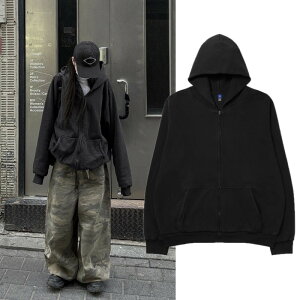 �y���K�i�z Yeezy YZY Zip-Up Hoodie Black �C�[�W�[ YZY �W�b�v�A�b�v �t�[�f�B�[ �u���b�N �����Y ���f�B�[�X �l�C �p�[�J�[ �X�g���[�g ������� �J�W���A��