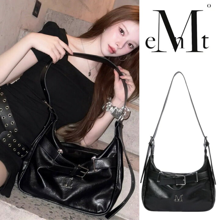 楽天市場】MUCENT（ムセント） Monic Metal Logo Front Belted Leather 