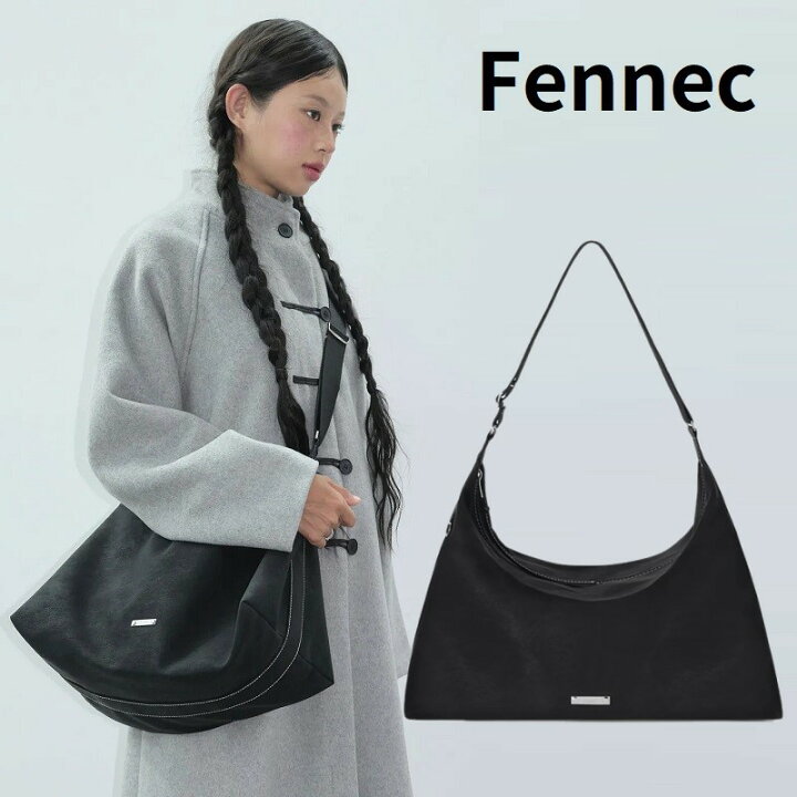 楽天市場】Fennec（フェネック） ROOMY HOBO BAG - NUBUCK BLACK 