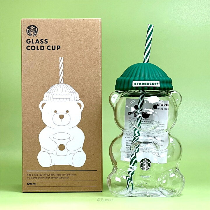 楽天市場】☆正規品☆ Starbucks Autumn Bearista Glass Cold Cup