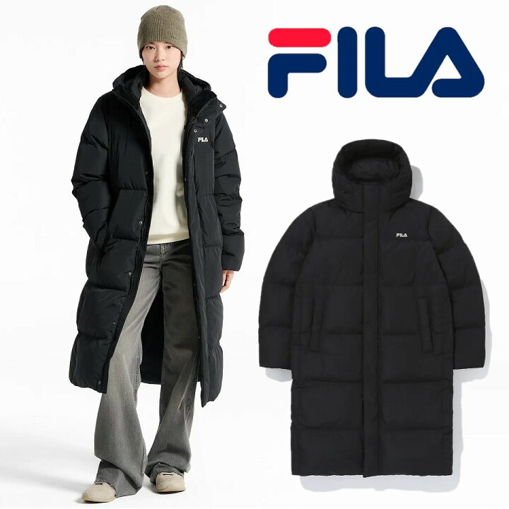 楽天市場】FILA（フィラ） Essential Long Down Unisex BLACK 