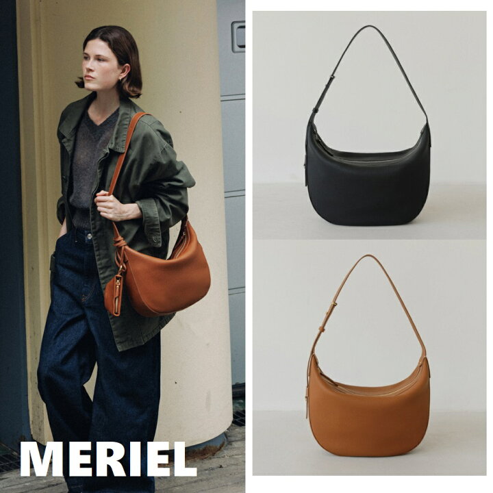 ホーボーバッグ ドゥメリエル 店舗 韓国 DE MERIEL Bowling Bag Small ドゥメリエル バッグ 公式通販