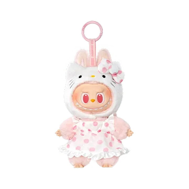 楽天市場】[Pop Mart] Labubu x Sanrio Plush Keyring - Hello Kitty 