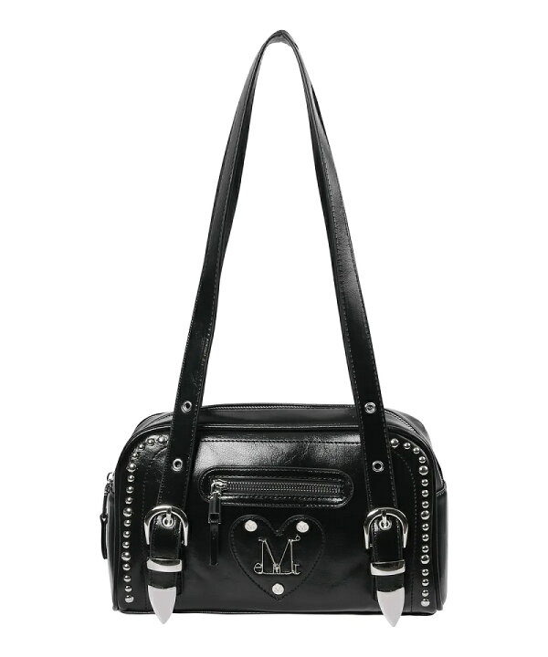 楽天市場】MUCENT (ムセント) Conic Metal Logo Stud Shoulder Bag 