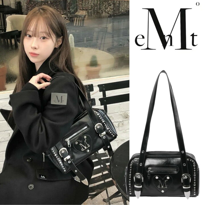 楽天市場】MUCENT (ムセント) Conic Metal Logo Stud Shoulder Bag 