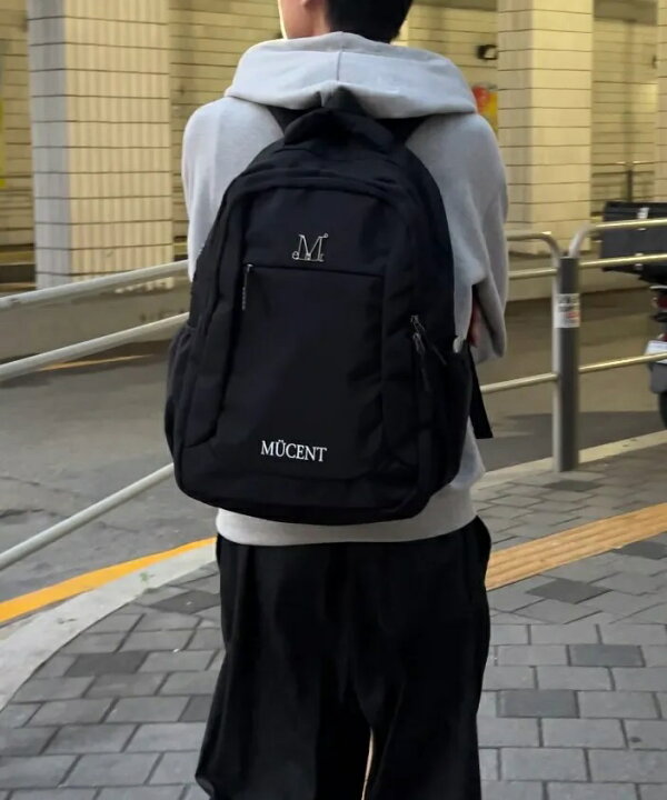 楽天市場】MUCENT (ムセント) Mikey Metal Logo Backpack Unisex 