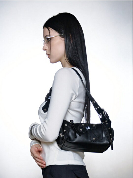 楽天市場】MUCENT (ムセント) Bael Cross Leather Patch Mini Shoulder 