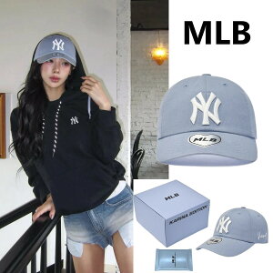 [MLB] Karina X MLB Signature Unstructured Ball Cap NY (L.SKY BLUE) �G���G���r�[ (�J���i) X MLB �V�O�l�`���[ �A���X�g���N�`���[ �{�[���L���b�v �j���[���[�N�E�����L�[�X (���C�g�X�J�C�u���[) MLB Korea aespa 