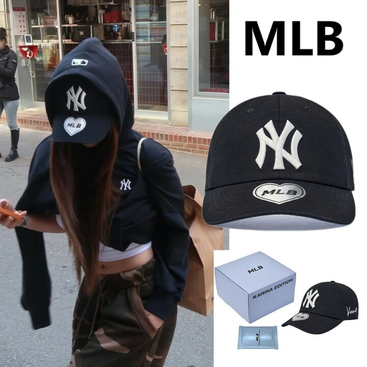 楽天市場】[MLB] Karina X MLB Signature Unstructured Ball Cap NY 
