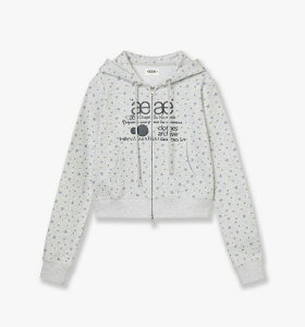 aeae (�G�[�C�[�G�[�C�[) WEB LOGO FLOWER CROP HOOD ZIP UP 2Color �G�[�C�[�G�[�C�[ �E�F�u ���S �t�����[ �N���b�v �t�[�h �W�b�v�A�b�v [2�J���[] aeae �؍��u�����h �N���b�v�h�� �W�b�v�A�b�v�p�[�J�[ 