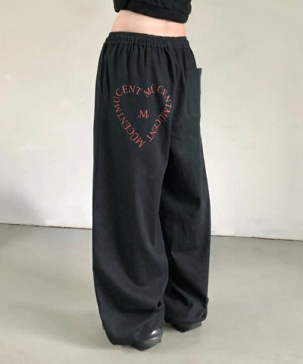 楽天市場】[MUCENT] Signature Heart Lettering Back Logo Denim 