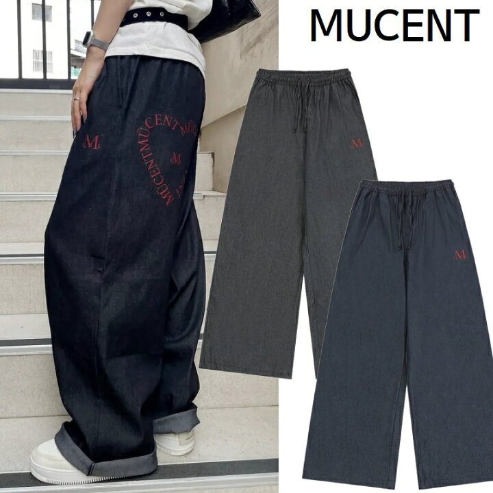楽天市場】[MUCENT] Signature Heart Lettering Back Logo Denim 