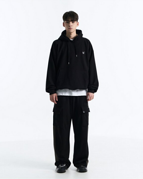 楽天市場】[MUCENT] Round Back Logo Hoodie 3Color (Crop / Oversize 