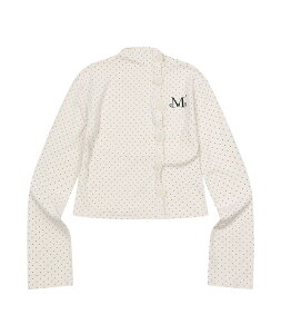 [MUCENT] Minuit Button Mini Dot Long Sleeve Cardigan 2Color [���Z���g] �~�j���C �{�^�� �~�j �h�b�g ���� �J�[�f�B�K�� 2�J���[ ���Z���g �J�[�f�B�K�� ���� �h�b�g�� �~�j�h�b�g �؍��t�@�b�V���� �X�g��
