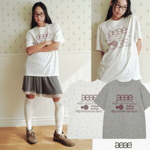 [aeae] 26S/S Web Logo Color Dot T-shirts 2Color [�G�[�C�[�G�[�C�[] 26S/S �E�F�u ���S �J���[ �h�b�g T�V���c 2�J���[ aeae �G�[�C�[�G�[�C�[ T�V���c ���� �E�F�u���S �h�b�g���S 26SS �V�� 2�J���[ �؍��t�@