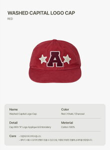 [aeae] 26S/S Washed Capital Logo Cap 3Color [�G�[�C�[�G�[�C�[] 26S/S �E�H�b�V���h �L���s�^�� ���S �L���b�v 3�J���[ aeae �G�[�C�[�G�[�C�[ �L���b�v �X�q �L���s�^�����S �E�H�b�V���h 26SS �V�� 3�J���[