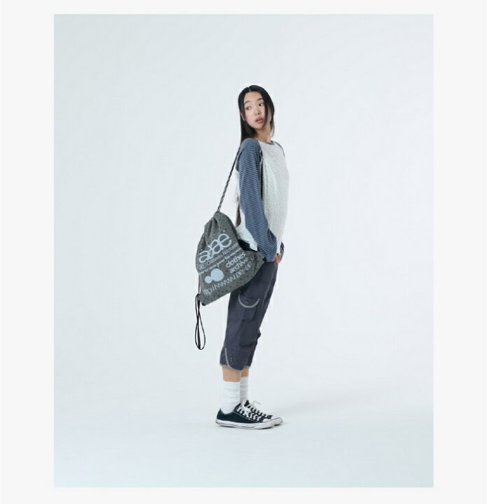 楽天市場】[aeae] Web Logo Stella Gym Sack [2 Colors 