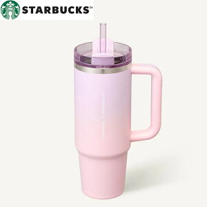 [STARBUCKS] SS Blooming Stanley Quencher Tumbler 887ml [�X�^�[�o�b�N�X] SS �u���[�~���O �X�^�����[ �P���`���[ �^���u���[ 887ml �X�^�[�o�b�N�X �X�^�o �؍��X�^�o �X�^�����[ STANLEY �R���{ �P���`���[ �X
