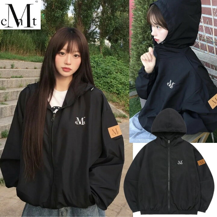 楽天市場】[MUCENT] Milan Signature Logo Hooded Windbreaker 