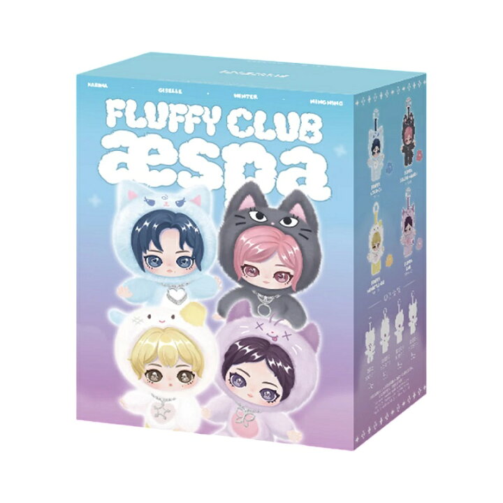 楽天市場】Pop Mart x Aespa Fluffy Club Series Vinyl Plush Doll 