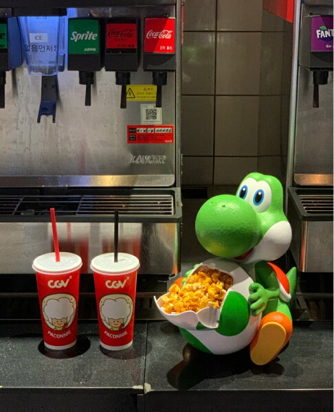 [CGV x Super Mario] Yoshi Popcorn Bucket [CGV x スーパーマリオ] ヨッシー ポップコーンバケット CGV スーパーマリオ ヨッシー ポップコーンバケット キャラクター グッズ 人気 日本未発売