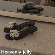 [Heavenly Jelly] [@kyungwanxon SET] Classic Mule Clear Black Totz Set Product [ヘブンリージェリー]…