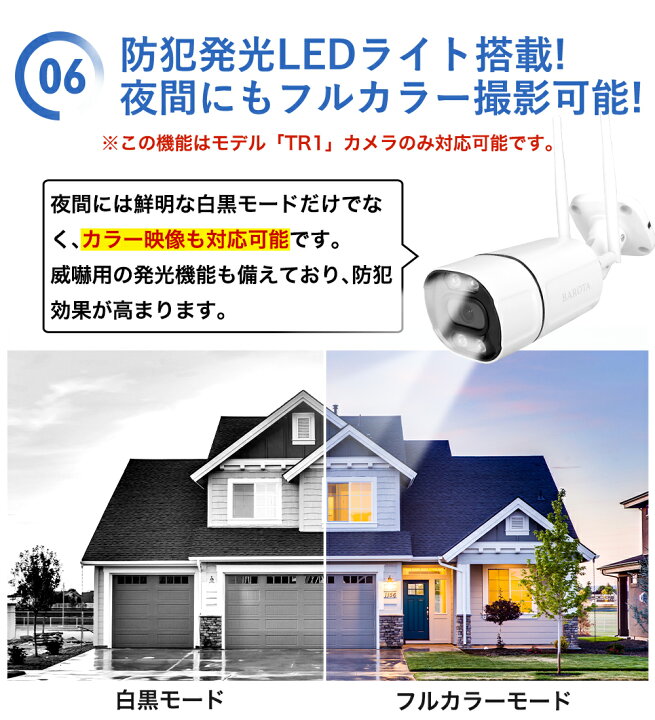 楽天市場】【☆8%OFFクーポン！】防犯カメラ 屋外 工事不要 ワイヤレス 