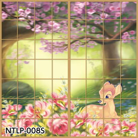 障子紙 ディズニー プリンセス バンビ 2枚1組 のりで貼るタイプ NTLP-008S おしゃれ かわいい 障子 しょうじ紙 しょうじ キャラクター しょうじ紙 アサヒペン